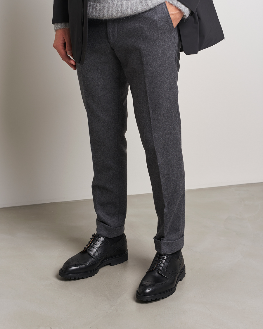 Herre | Brogues | Crockett & Jones x Tärnsjö Garveri | Crockett & Jones Pembroke Milled Grain Vibram Black