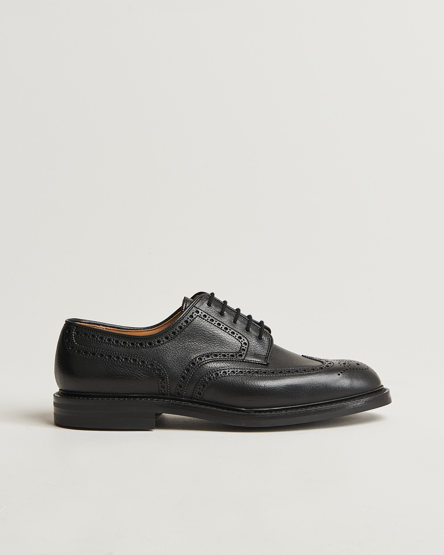 Herre | Brogues | Crockett & Jones x Tärnsjö Garveri | Crockett & Jones Pembroke Milled Grain Dainite Black