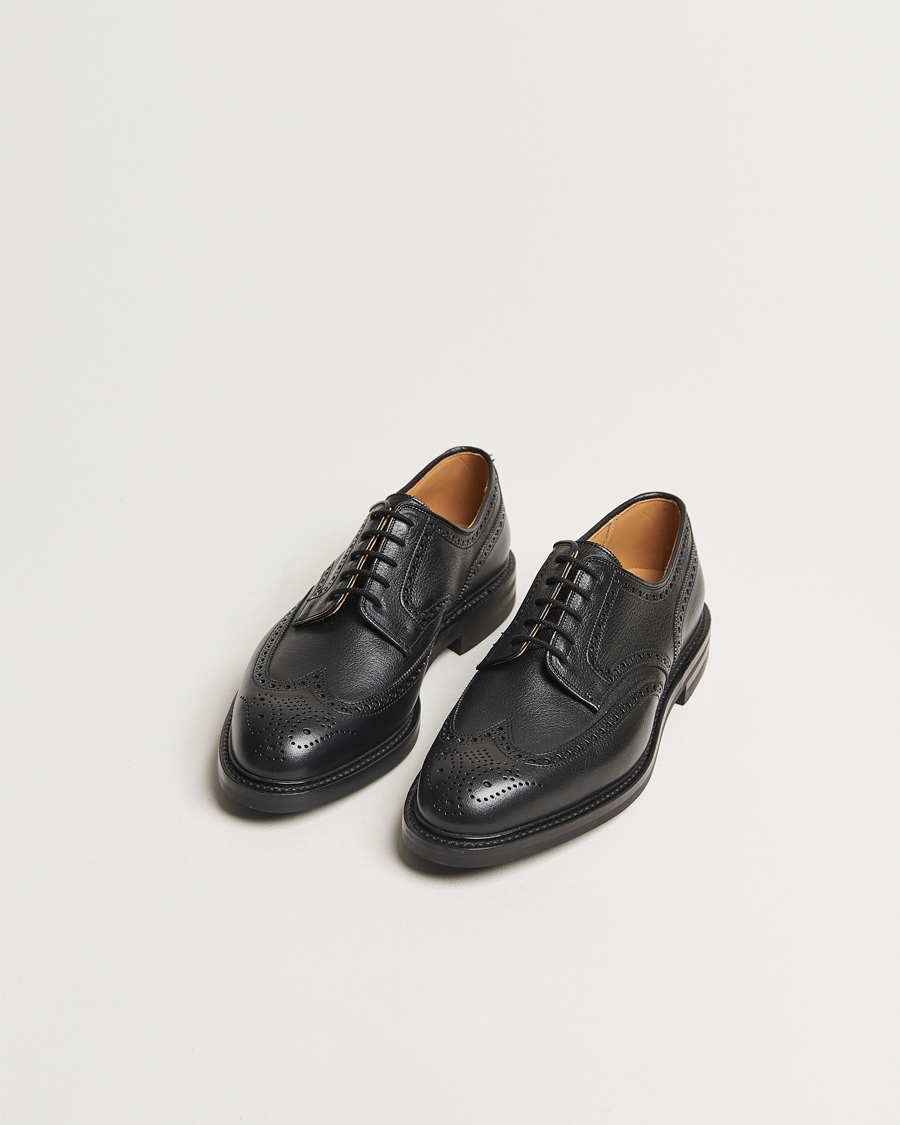 Herre | Brogues | Crockett & Jones x Tärnsjö Garveri | Crockett & Jones Pembroke Milled Grain Dainite Black