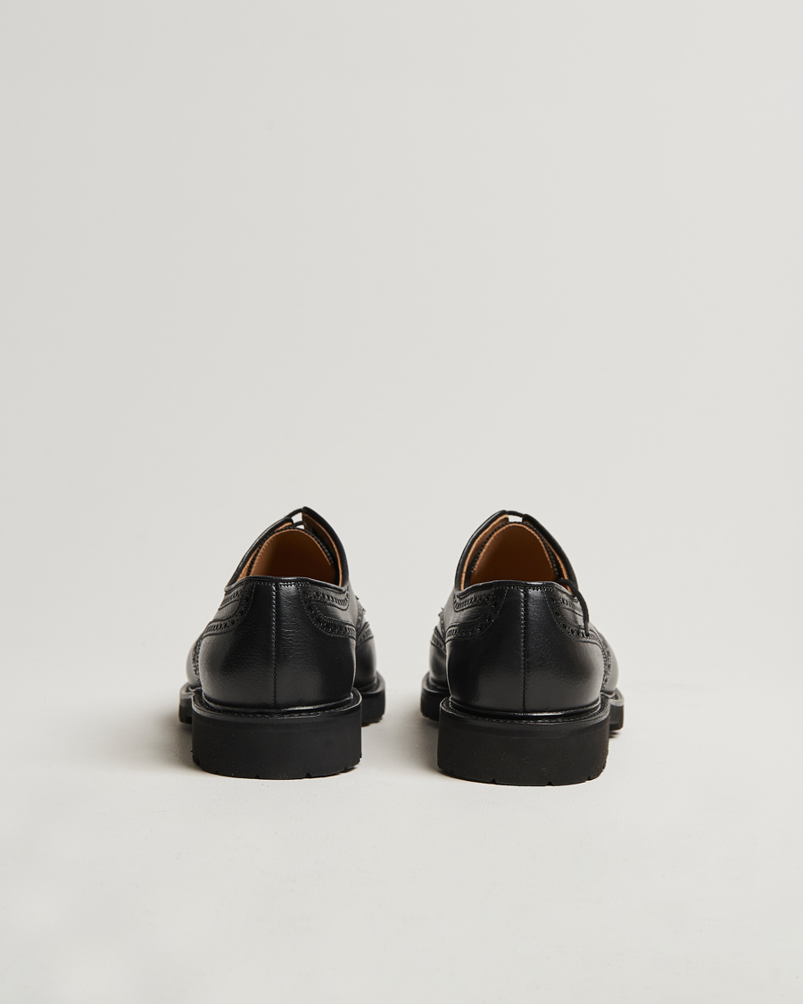 Herre | Brogues | Crockett & Jones x Tärnsjö Garveri | Crockett & Jones Pembroke Milled Grain Vibram Vi-Lite Black