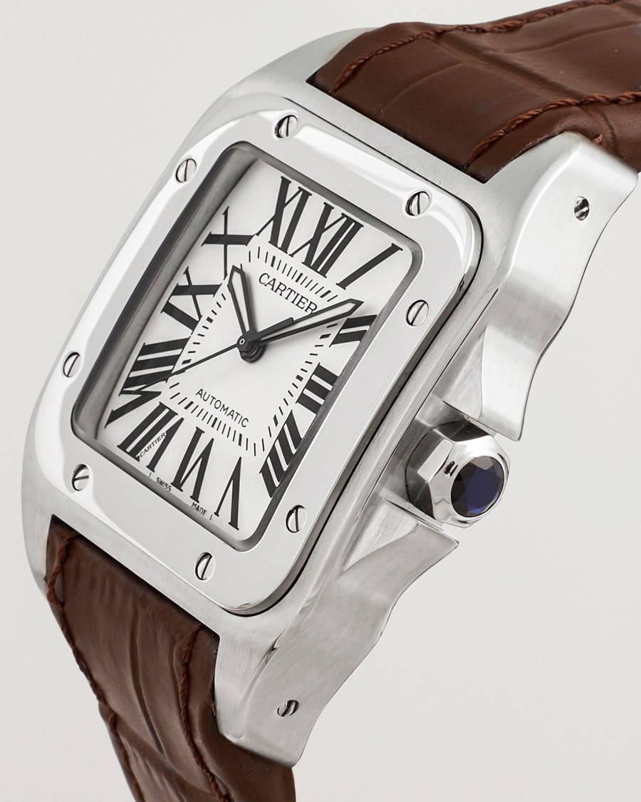 Herre | Cartier Pre-Owned Santos 100 Silver | Cartier Pre-Owned | Santos 100 Silver