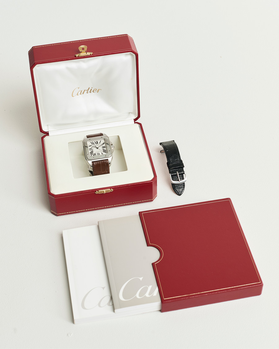 Herre | Cartier Pre-Owned Santos 100 Silver | Cartier Pre-Owned | Santos 100 Silver