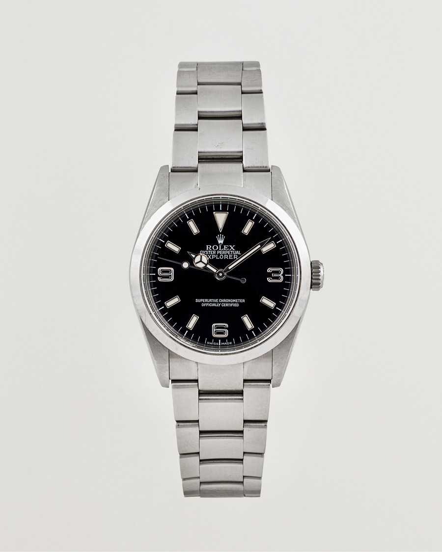 Herre | Rolex Pre-Owned Explorer 114270 Silver | Rolex Pre-Owned | Explorer 114270 Silver