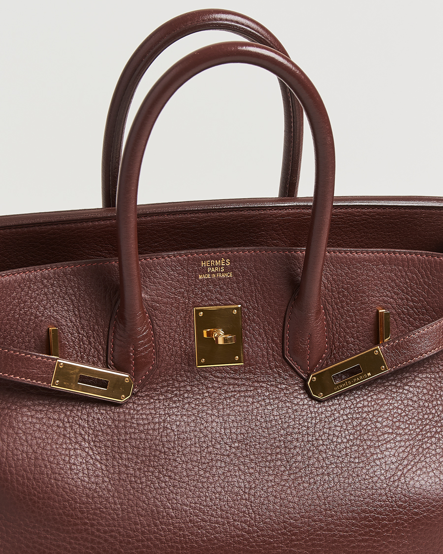 Herre | Hermès Pre-Owned Birkin 35 Taurillon Clemence Handbag Havana | Hermès Pre-Owned | Birkin 35 Taurillon Clemence Handbag Havana