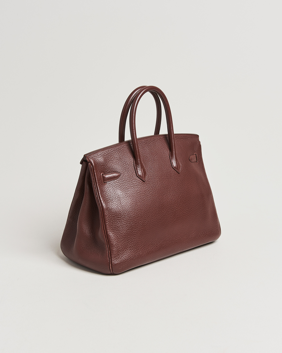 Herre | Hermès Pre-Owned Birkin 35 Taurillon Clemence Handbag Havana | Hermès Pre-Owned | Birkin 35 Taurillon Clemence Handbag Havana