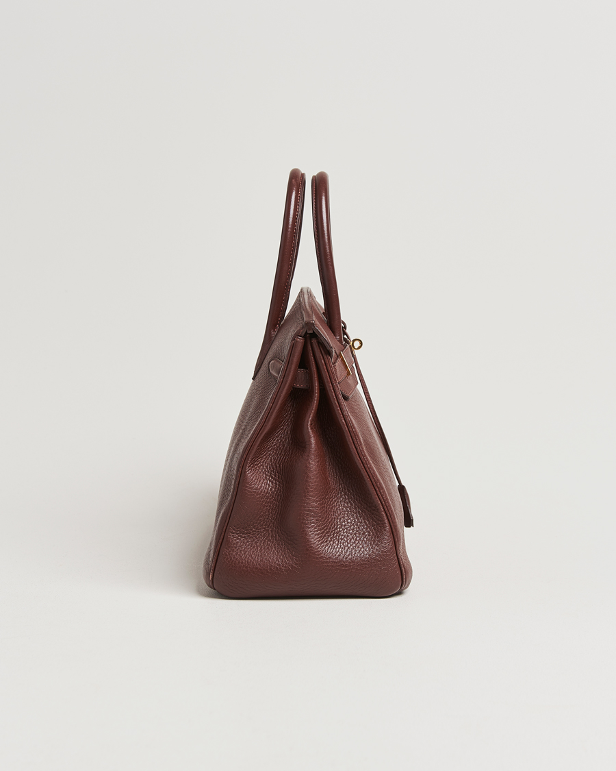 Herre | Hermès Pre-Owned Birkin 35 Taurillon Clemence Handbag Havana | Hermès Pre-Owned | Birkin 35 Taurillon Clemence Handbag Havana