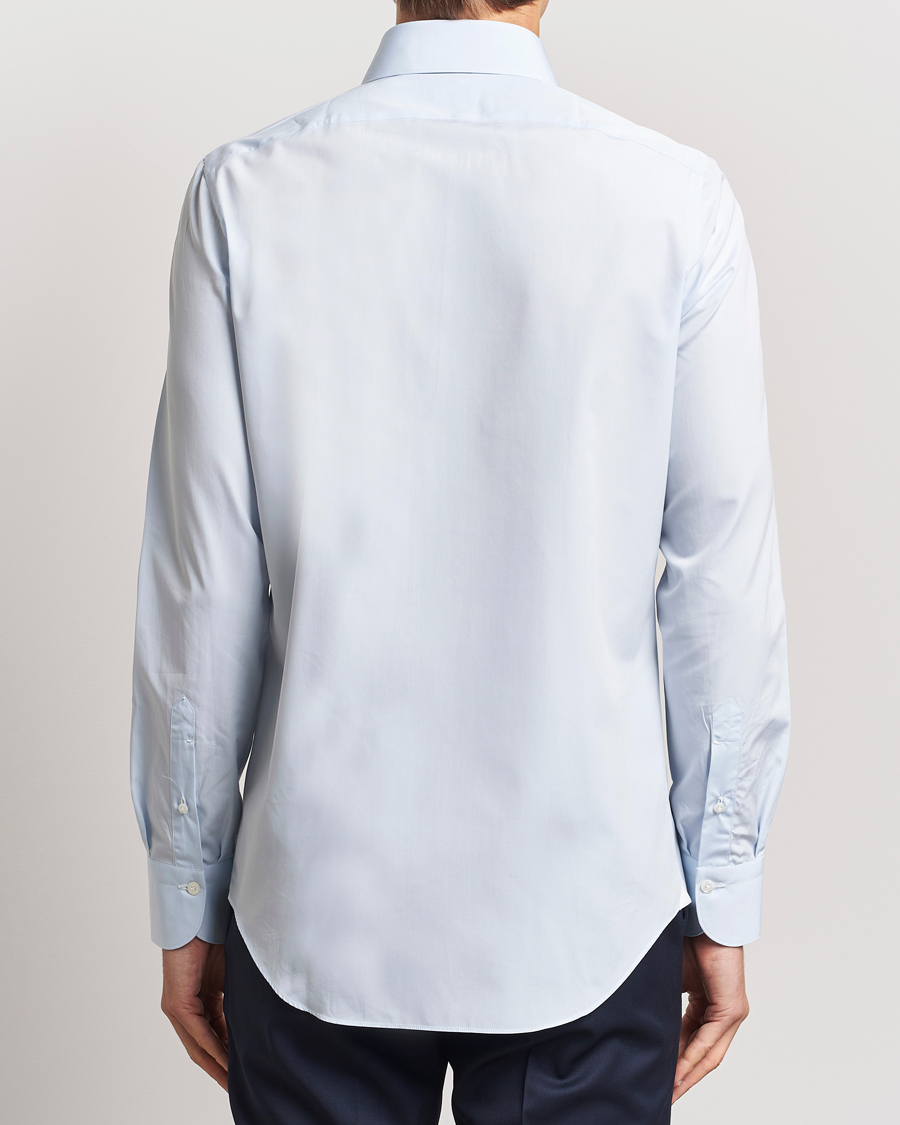 Herre | Skjorter | Finamore Napoli | Milano Slim Fit Classic Shirt Light Blue
