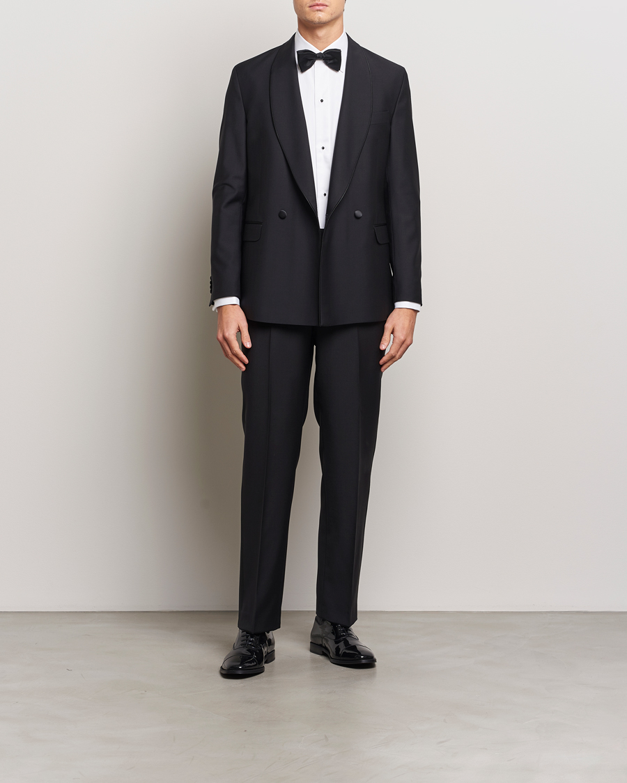 Herre | Bukser | Oscar Jacobson | Del Tuxedo Trousers Black