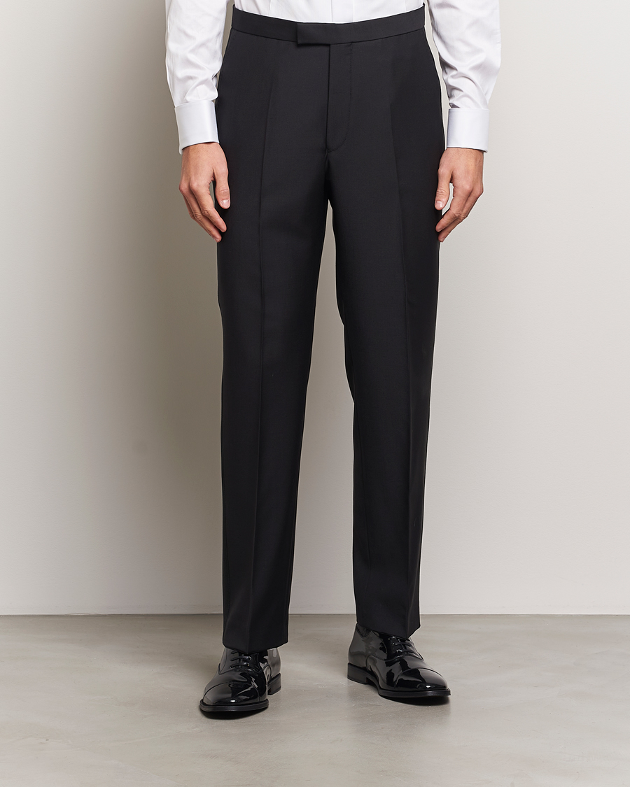Herre | Bukser | Oscar Jacobson | Del Tuxedo Trousers Black