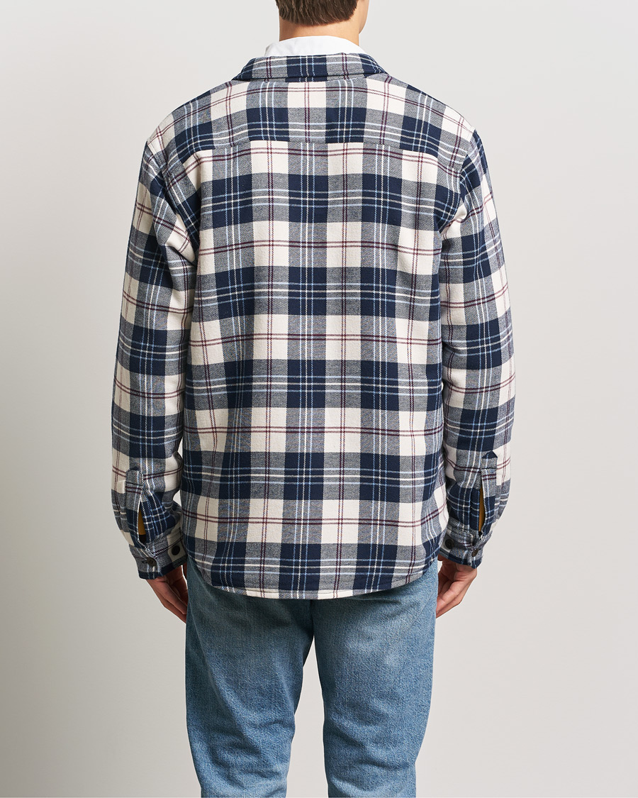 Herre | Skjorter | GANT | Flannel Lined Checked Overshirt Evening Blue
