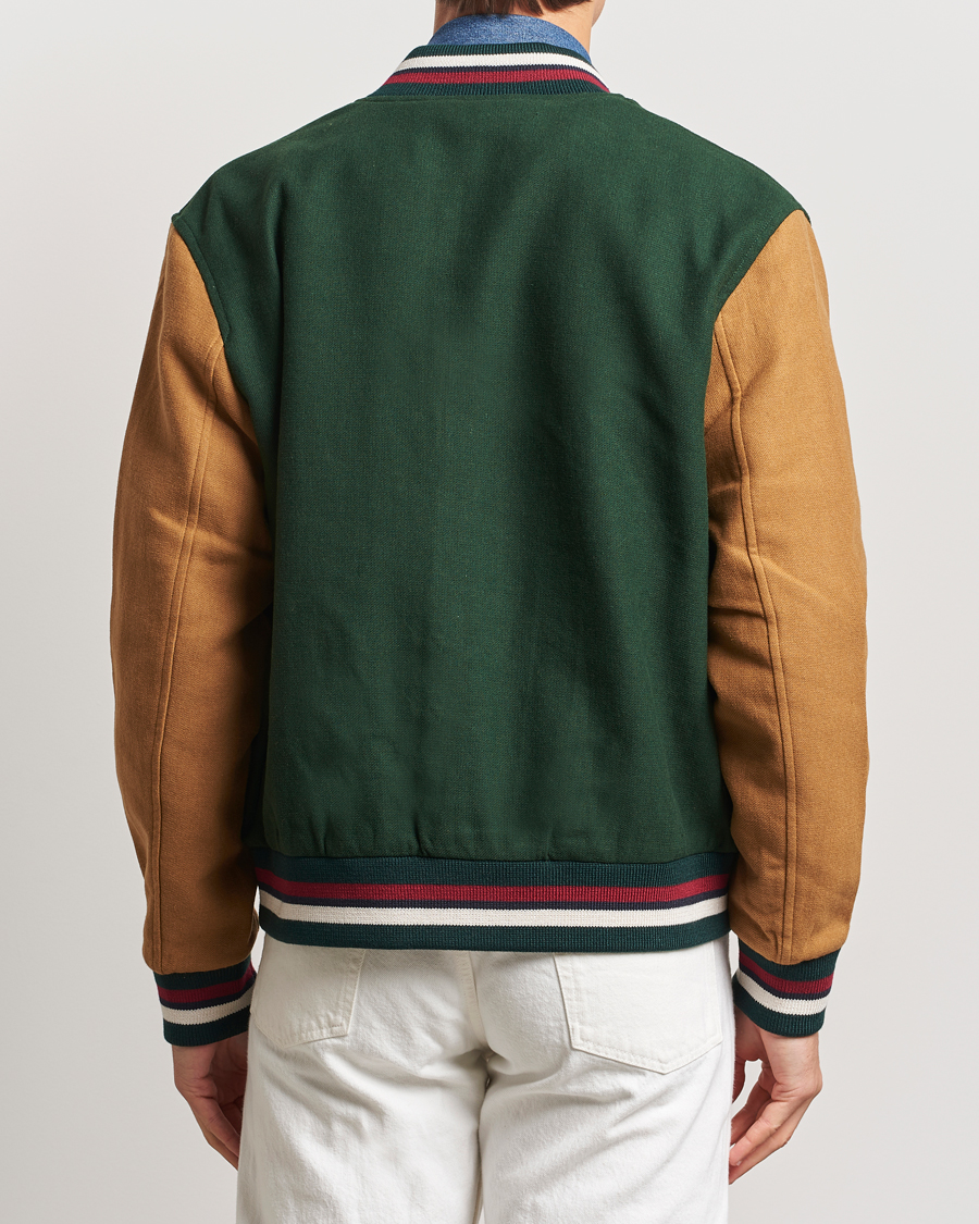 Herre | Jakker | GANT | Wool Varisty Jacket Tartan Green