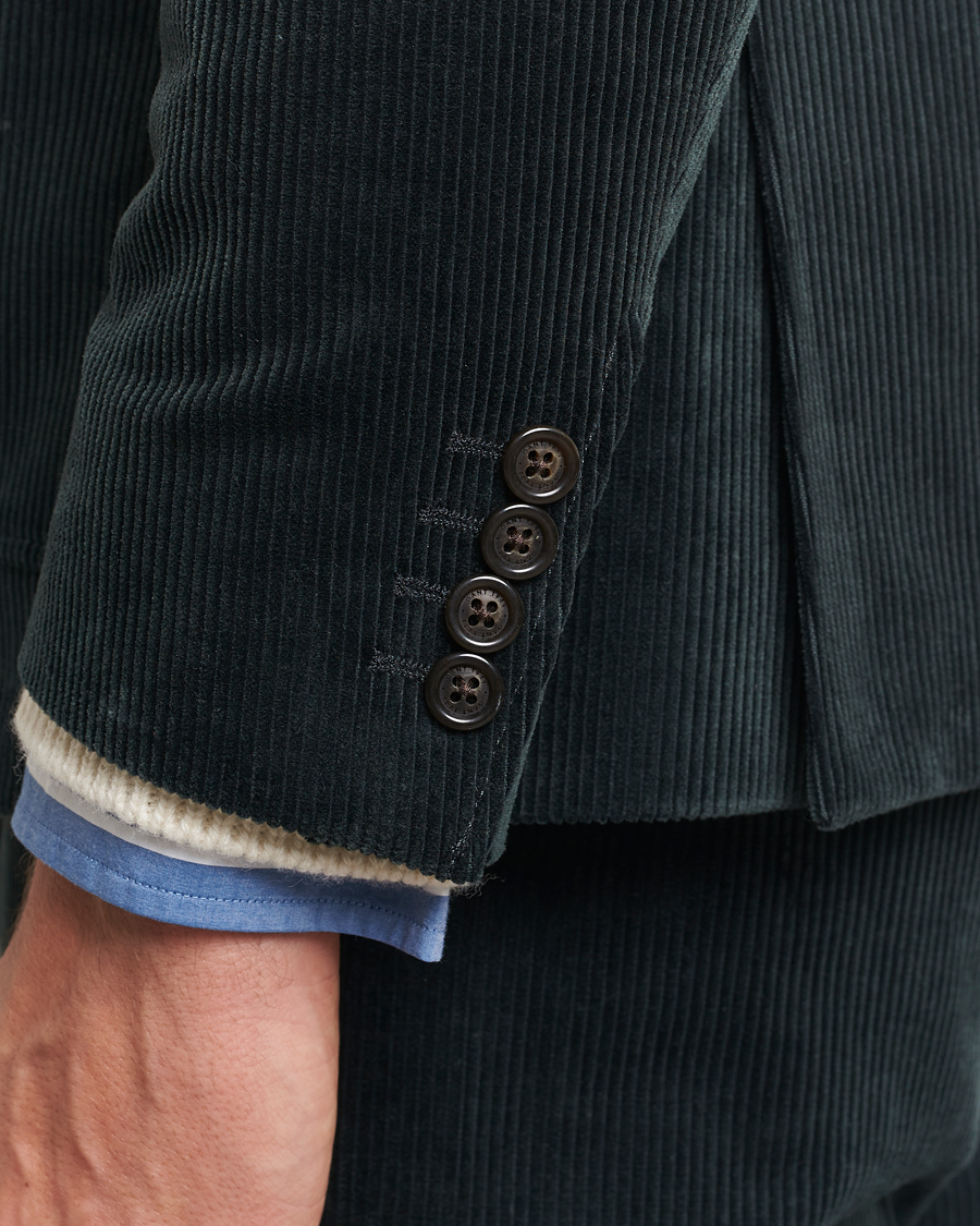 Herre | Dressjakker | GANT | Slim Corduroy Suit Jacket Tartan Green