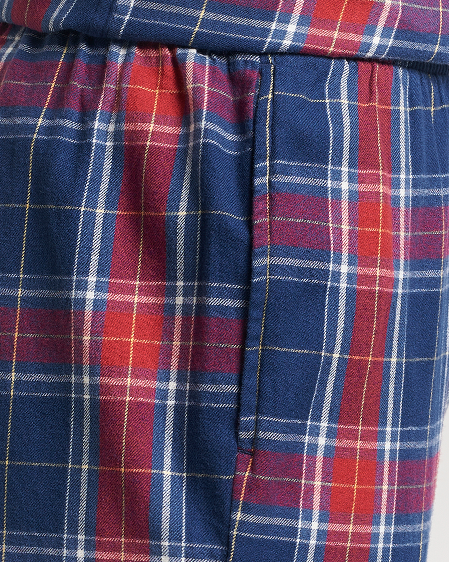 Herre | Pyjamaser og badekåper | GANT | Checked Flannel Pyjama Set Persian Blue