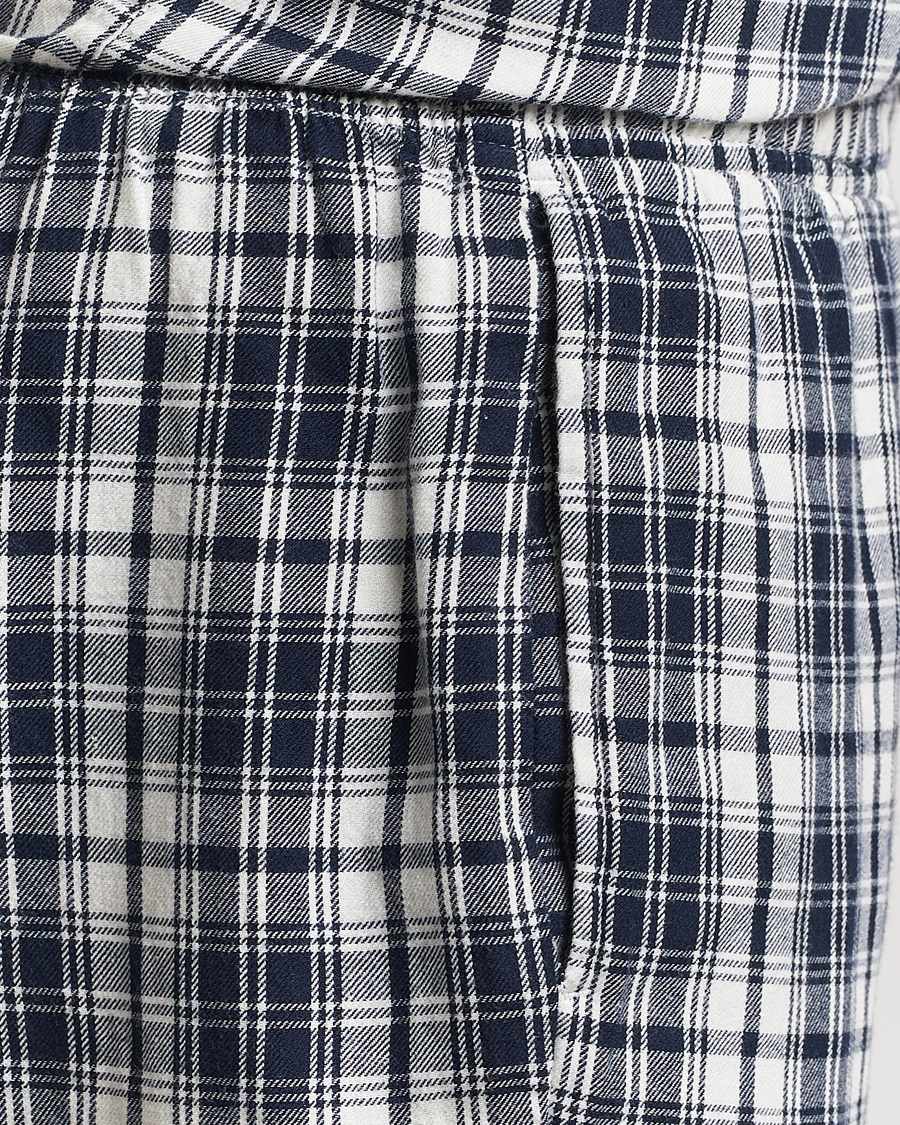 Herre | Pyjamaser og badekåper | GANT | Checked Flannel Pyjama Set Evening Blue