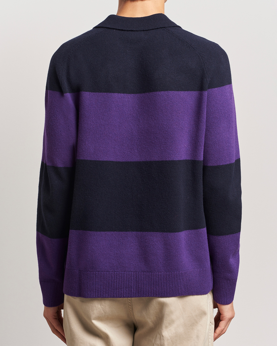 Herre | Gensere | Morris | Frank Knitted Rugger Purple