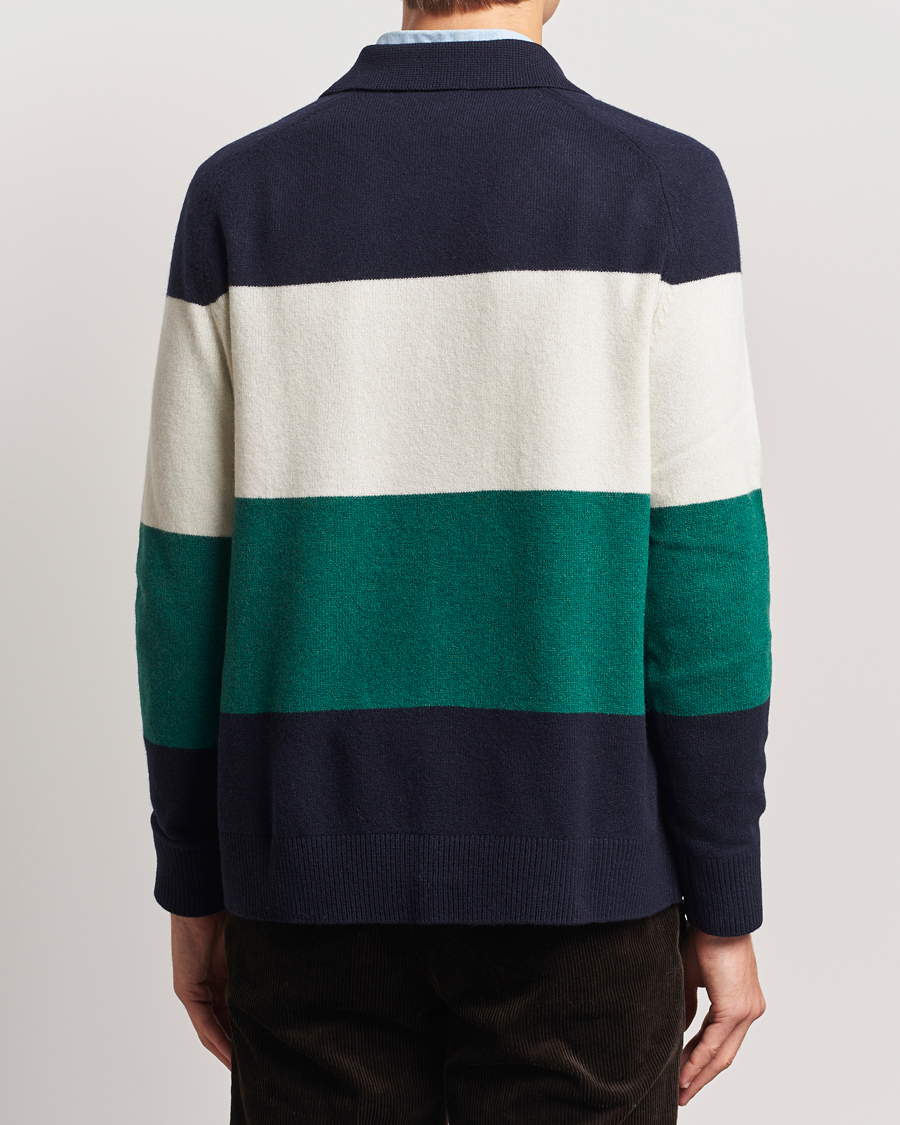 Herre | Gensere | Morris | Frank Knitted Rugger Old Blue