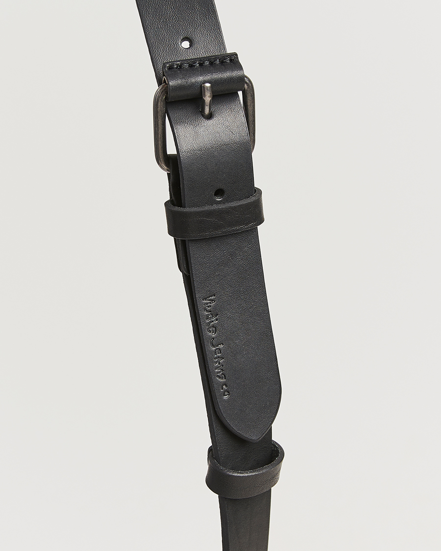 Herre | Belter | Nudie Jeans | Dwayne Leather Belt Black