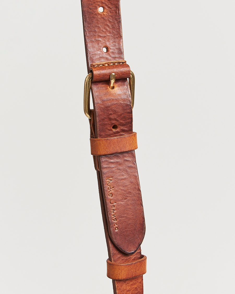 Herre | Belter | Nudie Jeans | Dwayne Leather Belt Toffee Brown