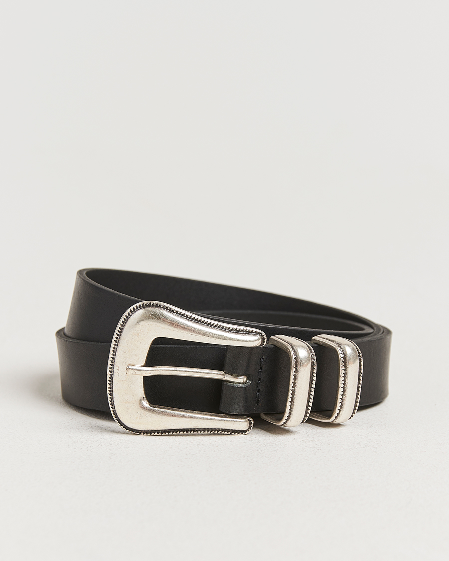 Herre | Belter | Nudie Jeans | Western Silver Belt Black