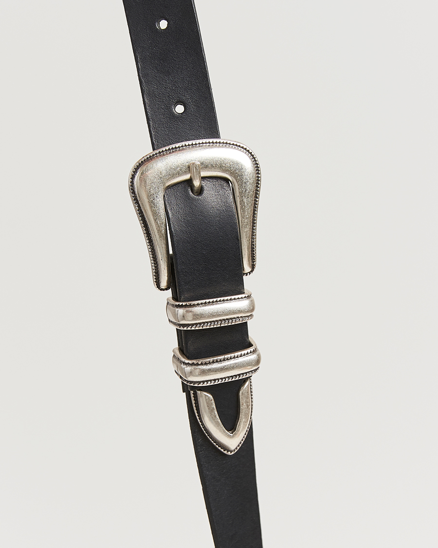 Herre | Belter | Nudie Jeans | Western Silver Belt Black