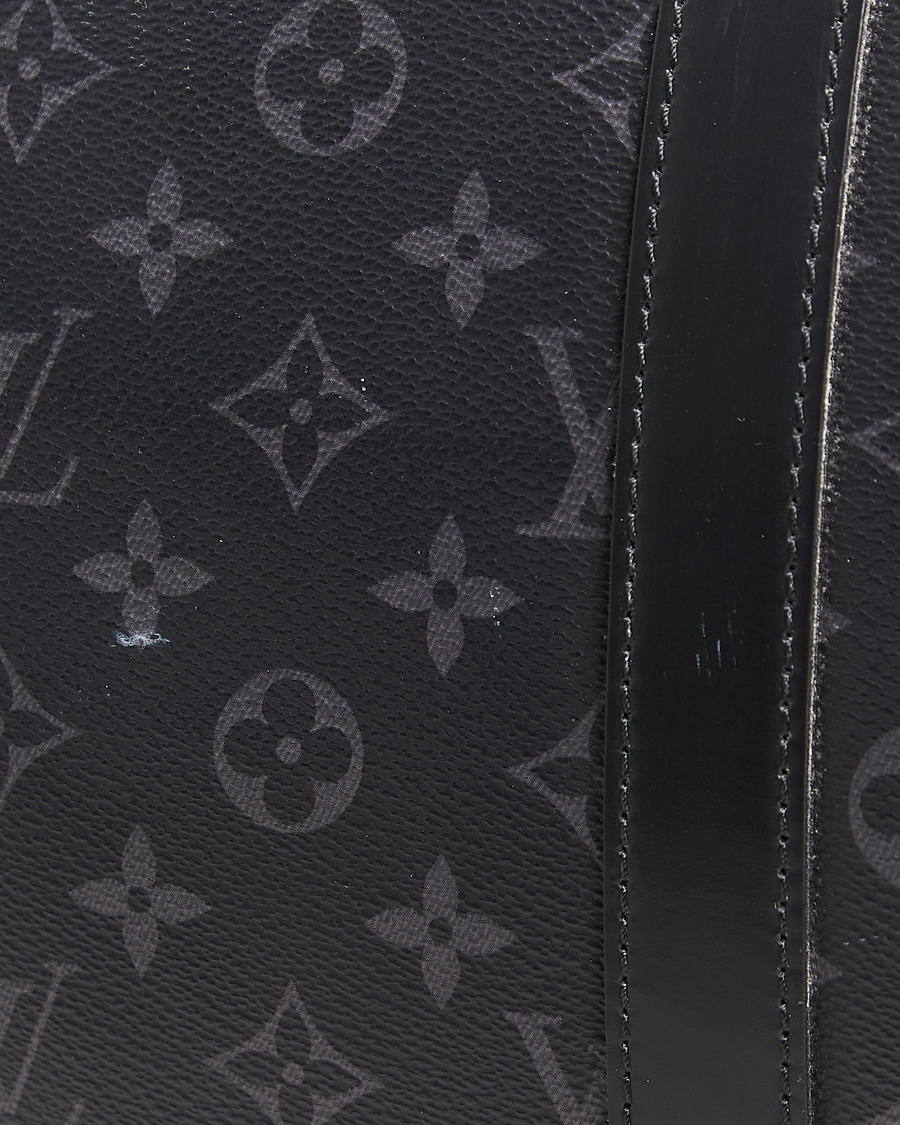 Herre | Louis Vuitton Pre-Owned Keepall Bandoulière 55 Monogram Eclipse | Louis Vuitton Pre-Owned | Keepall Bandoulière 55 Monogram Eclipse