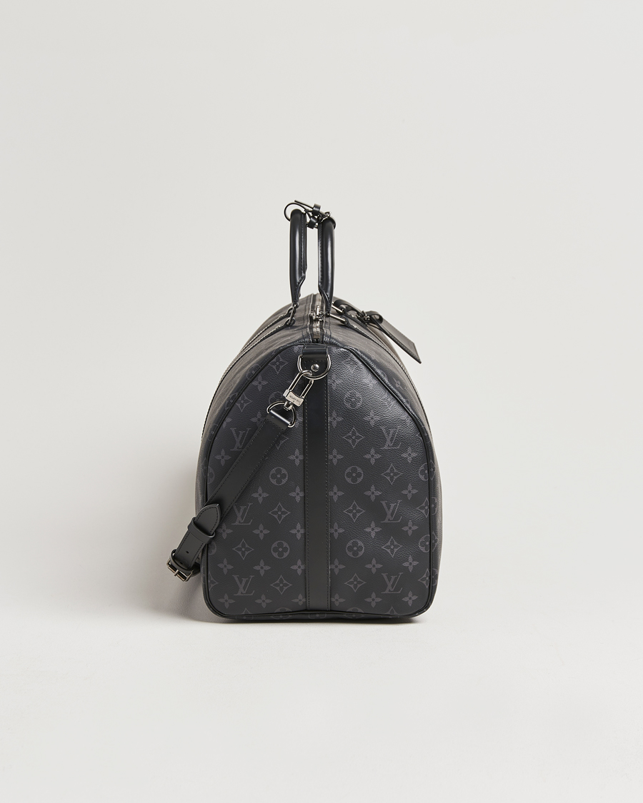 Herre | Louis Vuitton Pre-Owned Keepall Bandoulière 55 Monogram Eclipse | Louis Vuitton Pre-Owned | Keepall Bandoulière 55 Monogram Eclipse