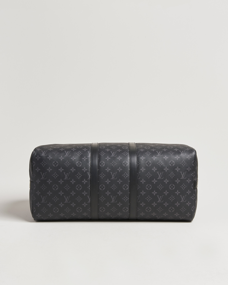 Herre | Louis Vuitton Pre-Owned Keepall Bandoulière 55 Monogram Eclipse | Louis Vuitton Pre-Owned | Keepall Bandoulière 55 Monogram Eclipse