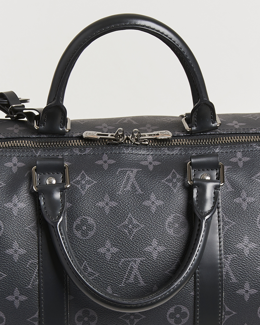 Herre | Louis Vuitton Pre-Owned Keepall Bandoulière 55 Monogram Eclipse | Louis Vuitton Pre-Owned | Keepall Bandoulière 55 Monogram Eclipse