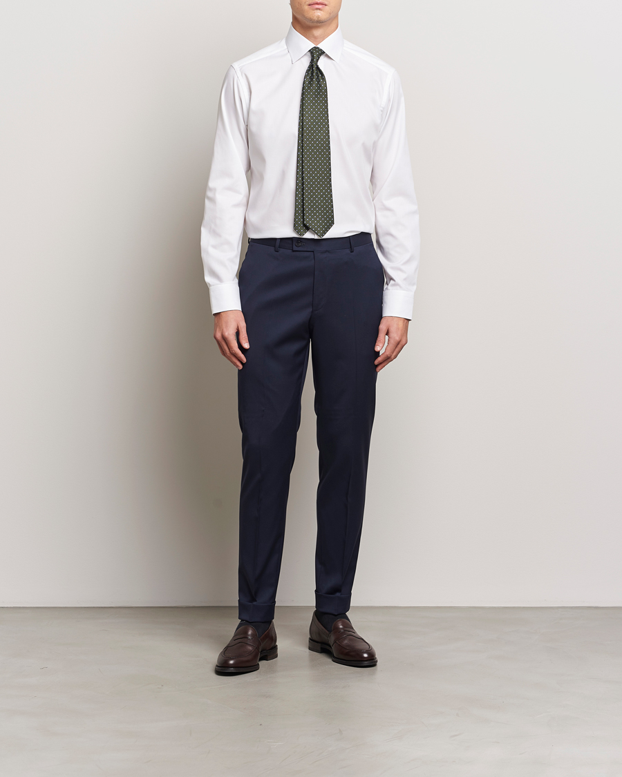 Herre | Skjorter | Eton | Slim Fit Oxford Shirt White