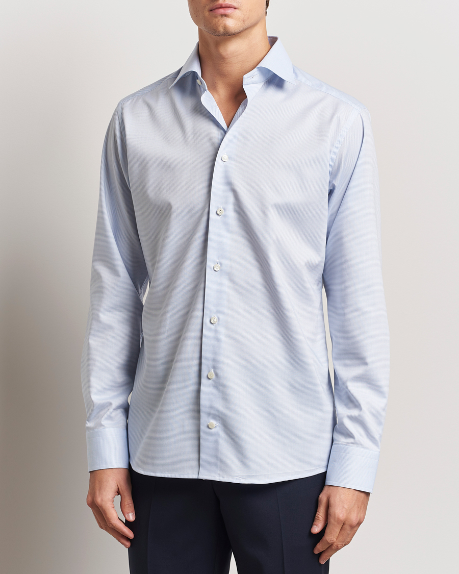 Herre | Skjorter | Eton | Slim Fit Oxford Shirt Light Blue