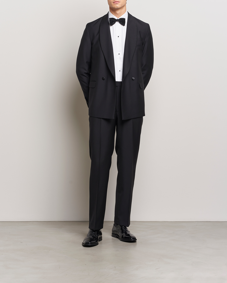 Herre | Skjorter | Eton | Slim Fit Plissé Tuxedo Shirt White
