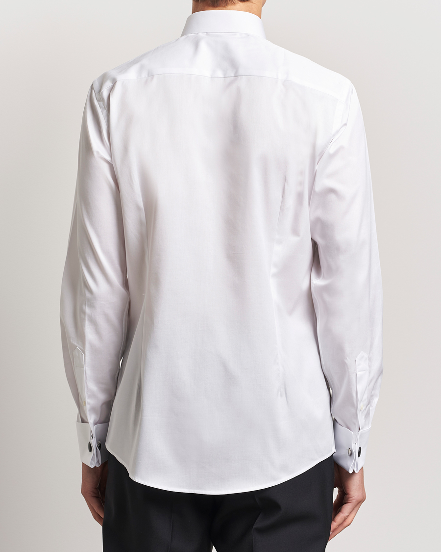 Herre | Skjorter | Eton | Slim Fit Plissé Tuxedo Shirt White