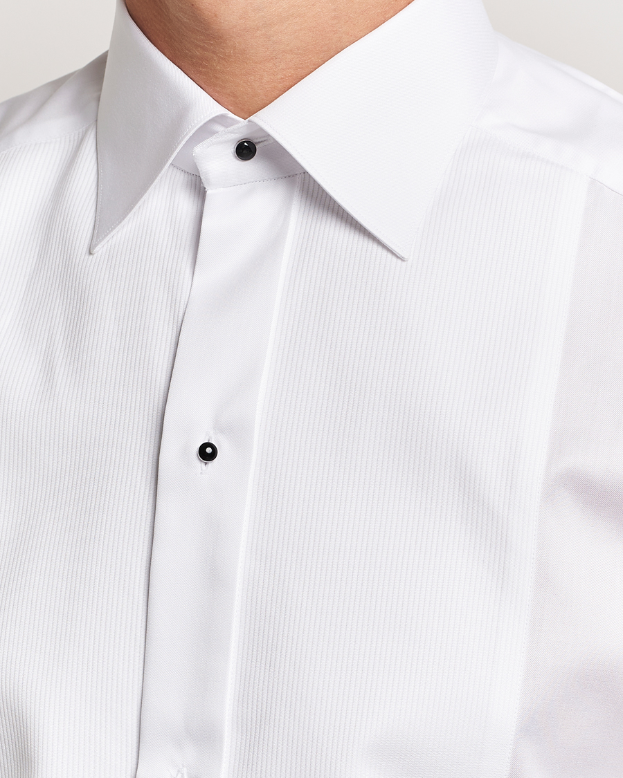 Herre | Skjorter | Eton | Slim Fit Plissé Tuxedo Shirt White