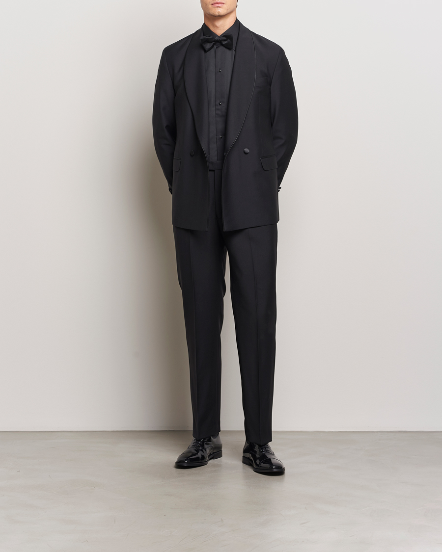 Herre | Skjorter | Eton | Slim Fit Plissé Tuxedo Shirt Black