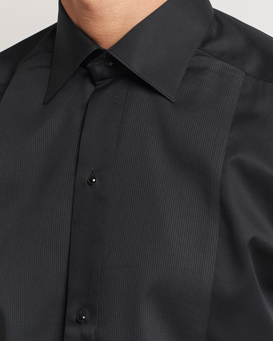 Herre | Skjorter | Eton | Slim Fit Plissé Tuxedo Shirt Black