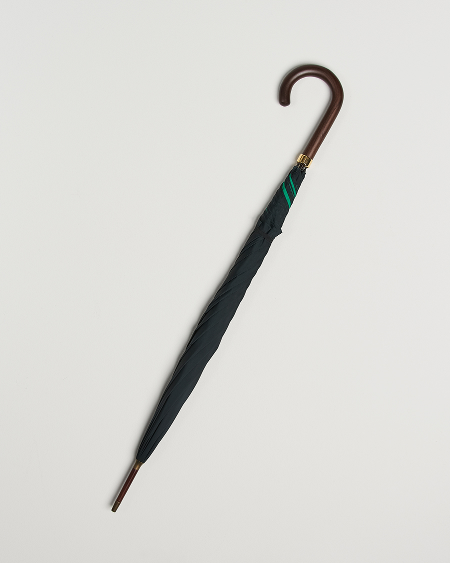 Herre | Paraplyer | Fox Umbrellas | Hardwood Umbrella Black/Green