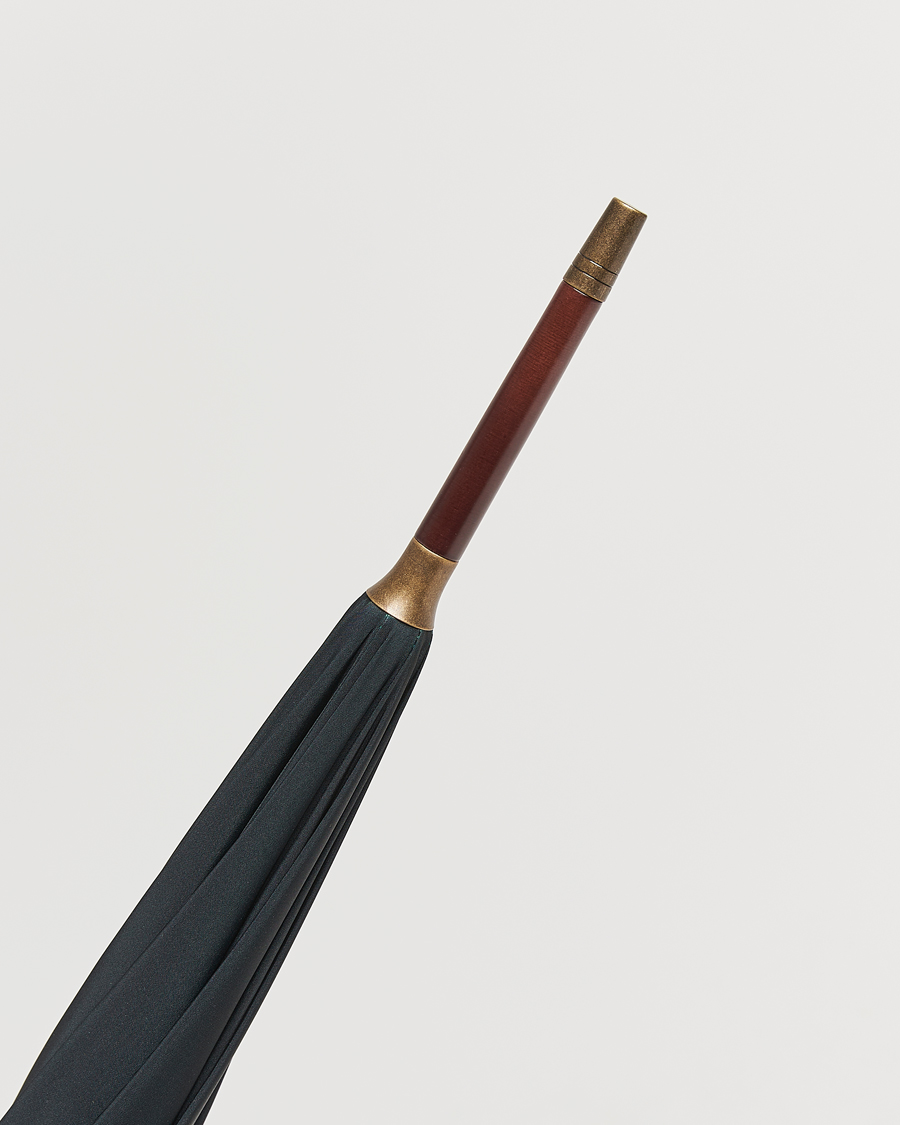 Herre | Paraplyer | Fox Umbrellas | Hardwood Umbrella Black/Green