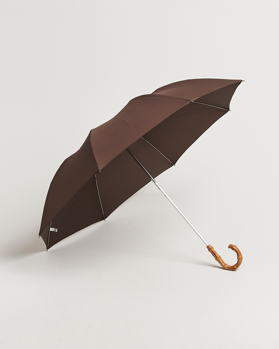Herre | Paraplyer | Fox Umbrellas | Telescopic Umbrella Brown