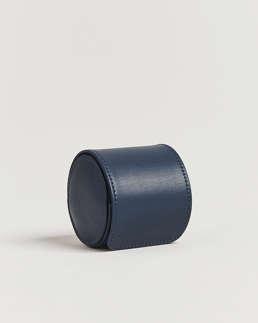 Herre | Klokke- og smykkeskrin | WOLF | Single Watch Roll Earth Midnight Blue