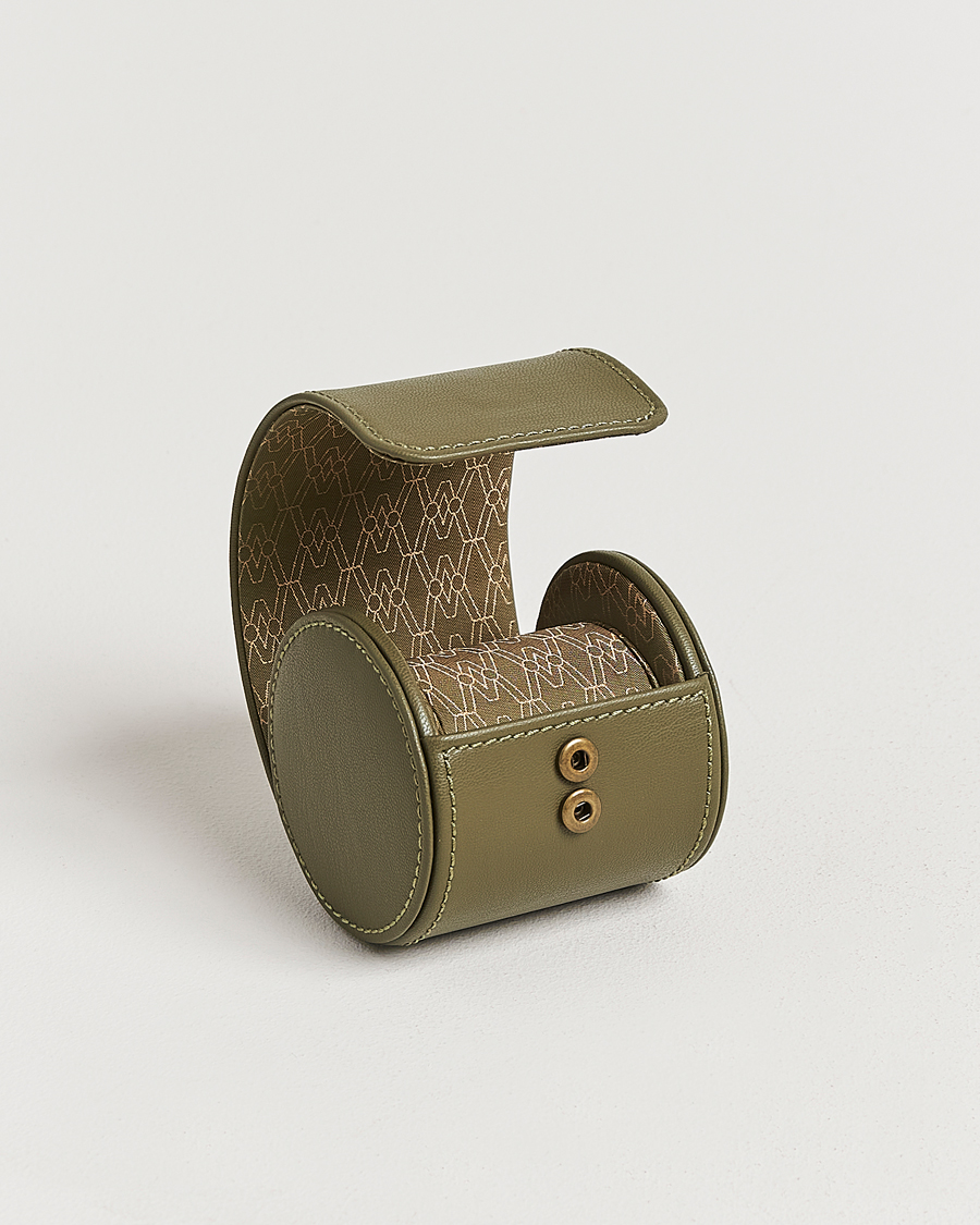 Herre | Klokke- og smykkeskrin | WOLF | Single Watch Roll Earth Olive