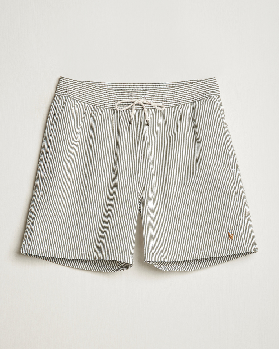 Herre | Badeshorts | Polo Ralph Lauren | Traveler Seersucker Swimshorts New Olive