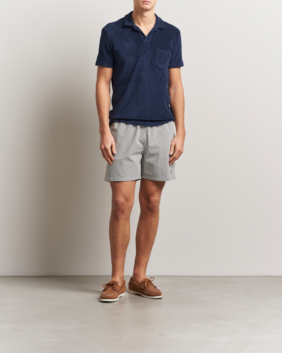 Herre | Badeshorts | Polo Ralph Lauren | Traveler Seersucker Swimshorts New Olive