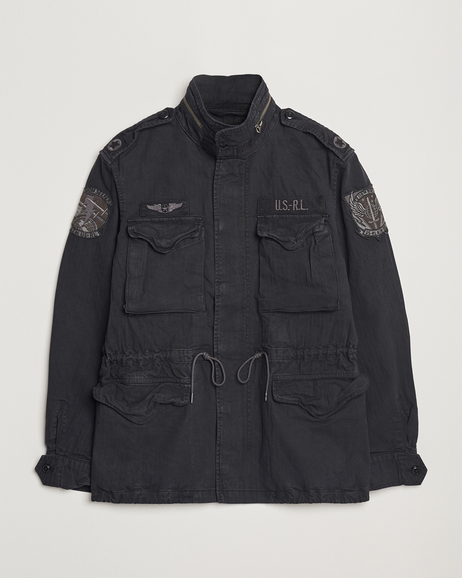 Herre | Jakker | Polo Ralph Lauren | Herringbone Field Jacket Polo Black