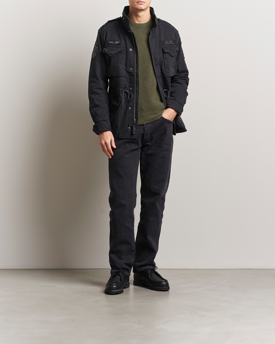 Herre | Jakker | Polo Ralph Lauren | Herringbone Field Jacket Polo Black