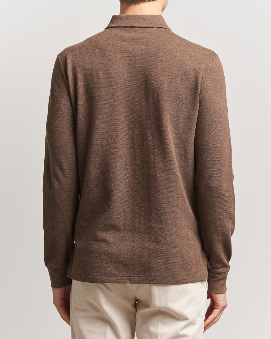 Herre | Gensere | Polo Ralph Lauren | Custom Slim Fit Long Sleeve Polo Cedar Heather