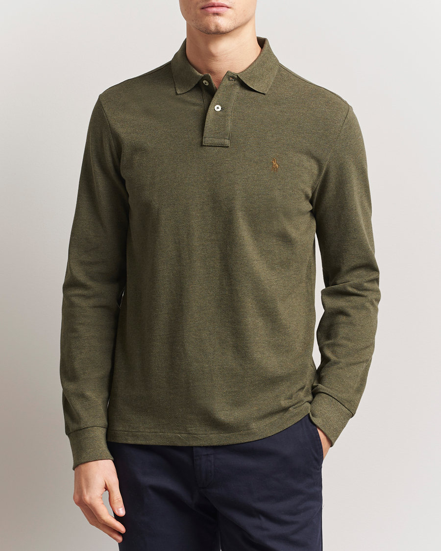 Herre | Gensere | Polo Ralph Lauren | Custom Slim Fit Long Sleeve Polo Service Green