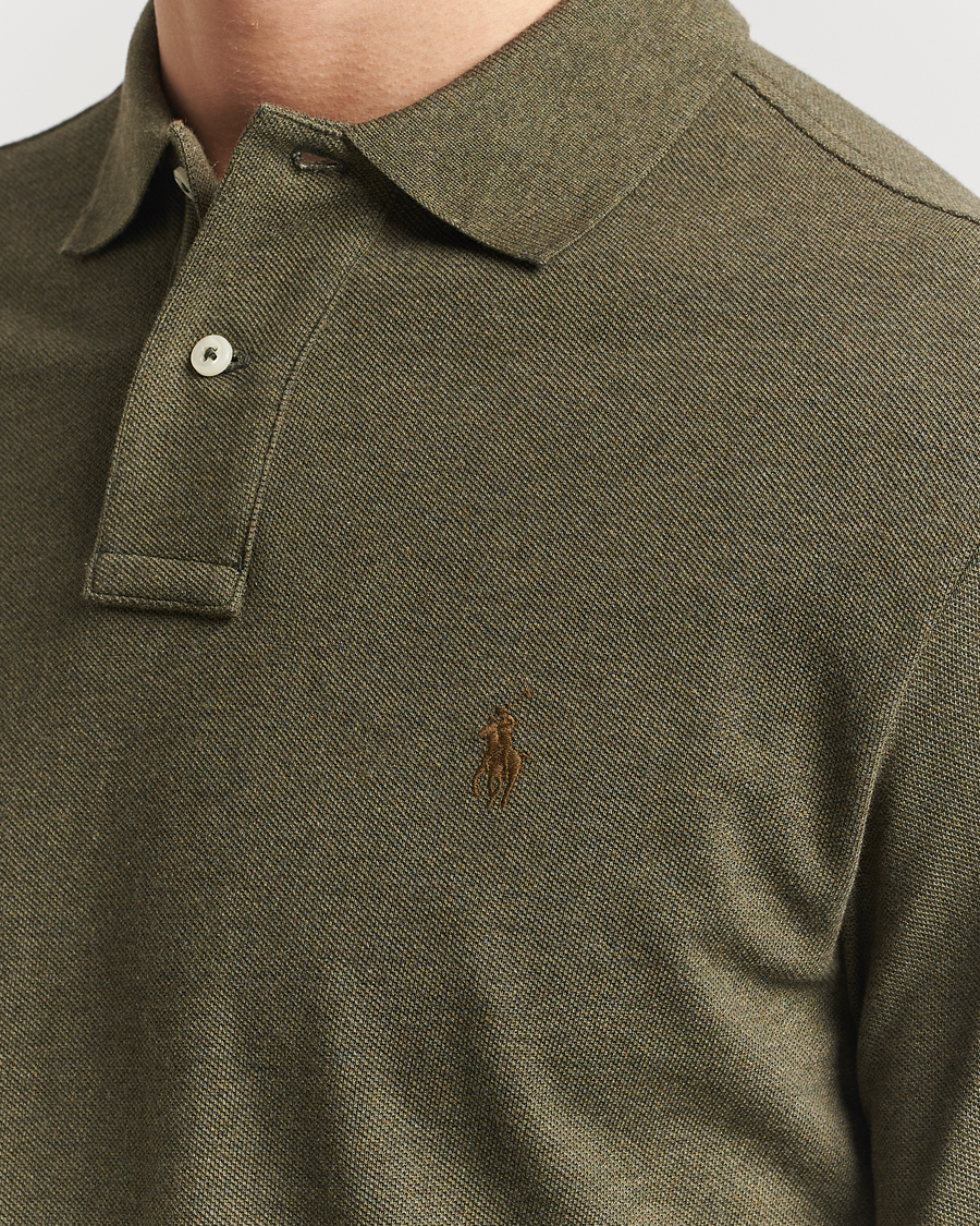 Herre | Gensere | Polo Ralph Lauren | Custom Slim Fit Long Sleeve Polo Service Green