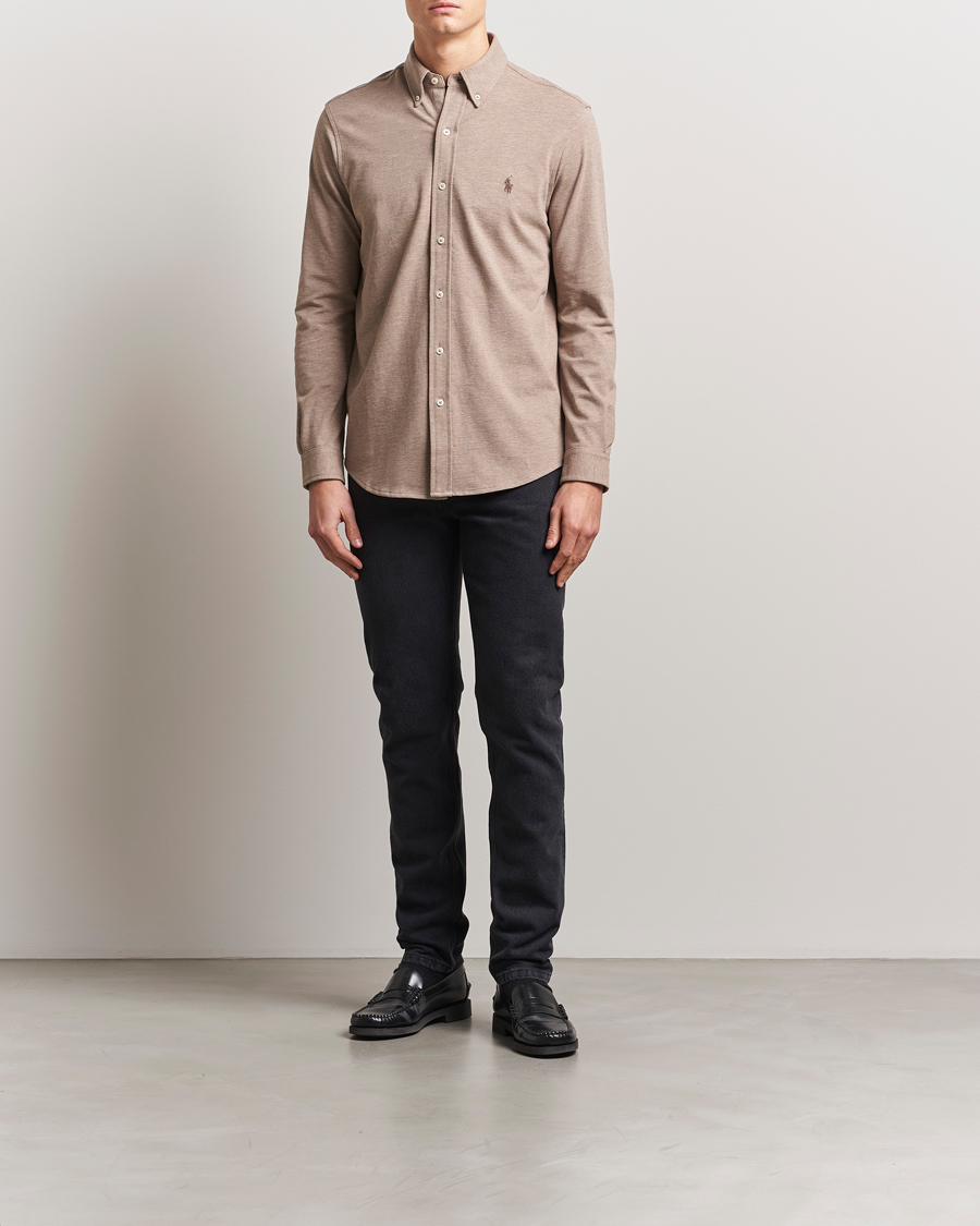Herre | Skjorter | Polo Ralph Lauren | Featherweight Mesh Shirt Adirondack Heahter