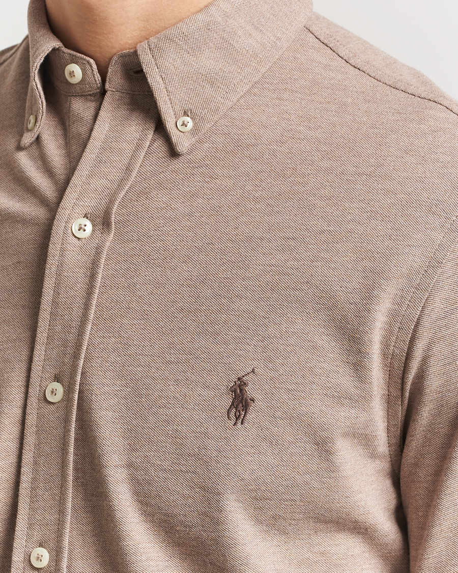 Herre | Skjorter | Polo Ralph Lauren | Featherweight Mesh Shirt Adirondack Heahter