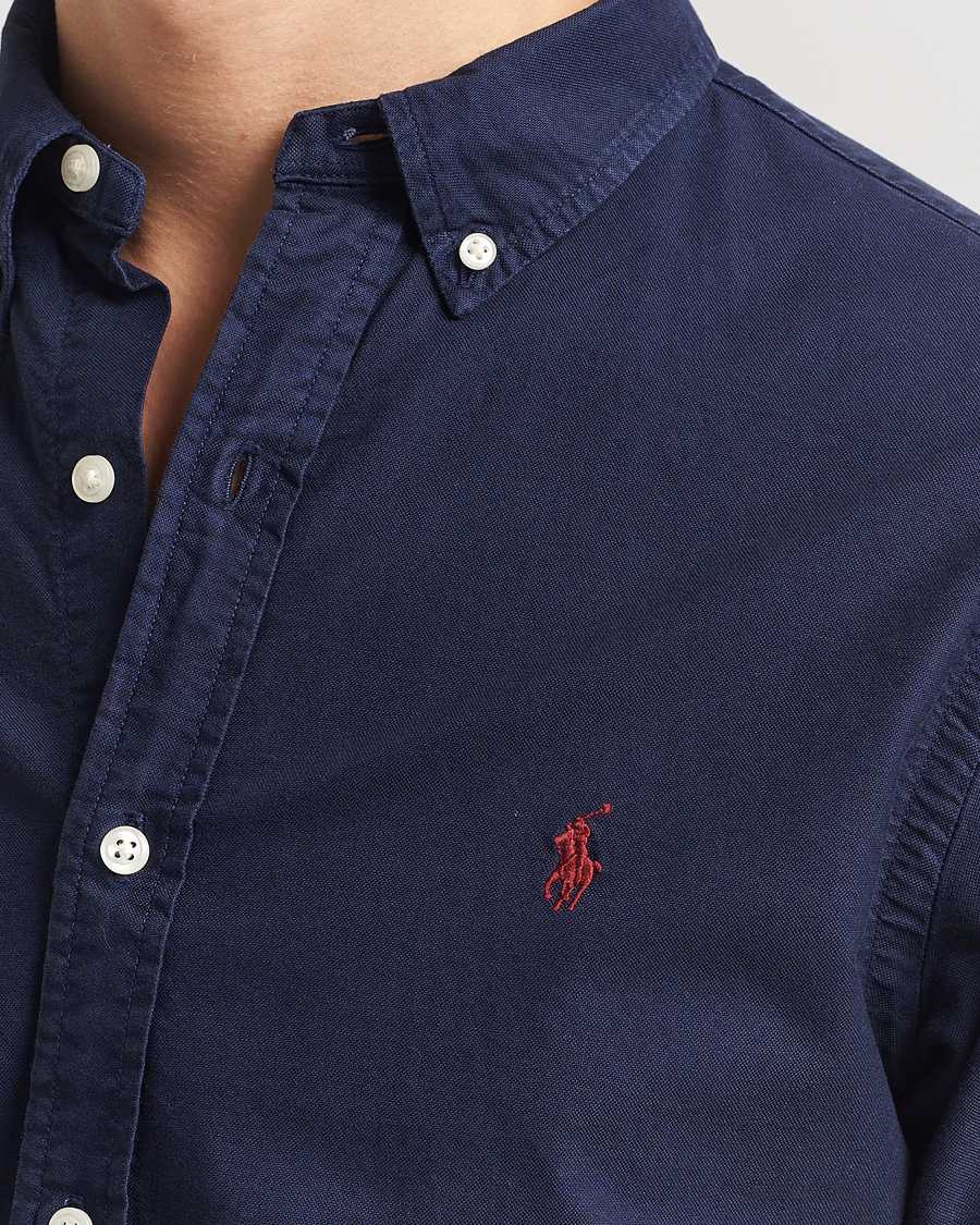 Herre | Skjorter | Polo Ralph Lauren | Slim Fit Oxford Shirt Cruise Navy